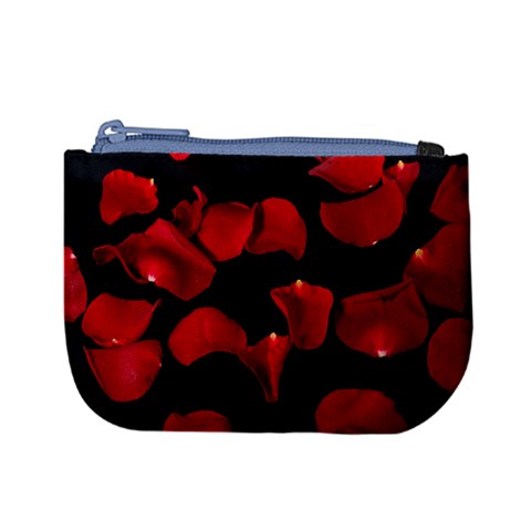 Red petals Mini Coin Purse from ArtsNow.com Front