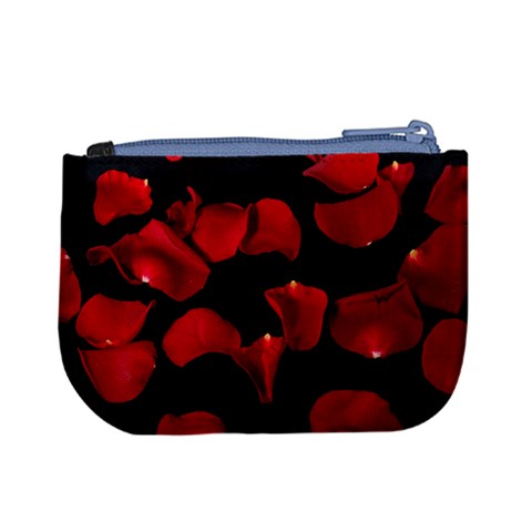 Red petals Mini Coin Purse from ArtsNow.com Back