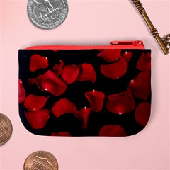 Red petals Mini Coin Purse from ArtsNow.com Back