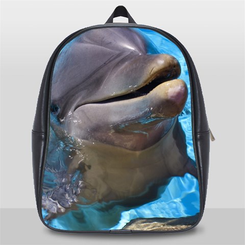 Dolphin School Bag (Large) from ArtsNow.com Front