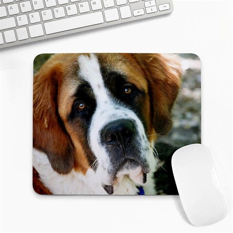 Saint Bernard  Large Mousepad from ArtsNow.com Front