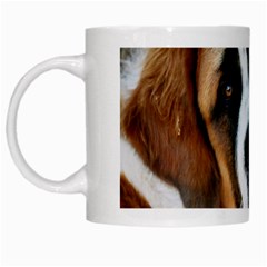 Saint Bernard White Mug from ArtsNow.com Left