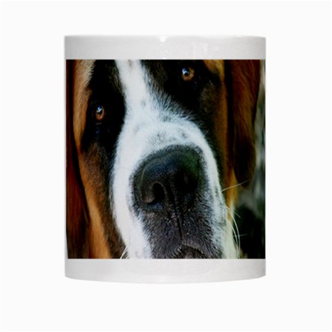 Saint Bernard White Mug from ArtsNow.com Center