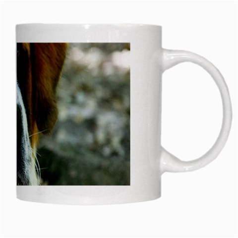 Saint Bernard White Mug from ArtsNow.com Right