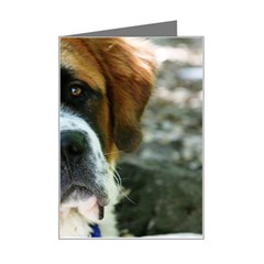 Sain Bernard Mini Greeting Card from ArtsNow.com Left