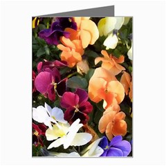 Multi colore flowers Greeting Card from ArtsNow.com Left