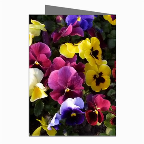 Multi colore flowers Greeting Card from ArtsNow.com Right