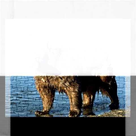 Wet bear Jigsaw Puzzle (Rectangular) from ArtsNow.com Front