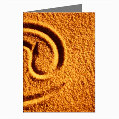 @ on the sand Greeting Card from ArtsNow.com Left