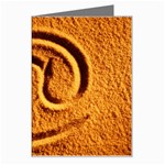 @ on the sand Greeting Card