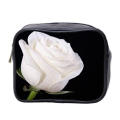 White rose Mini Toiletries Bag (Two Sides) from ArtsNow.com Front