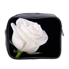 White rose Mini Toiletries Bag (Two Sides) from ArtsNow.com Back