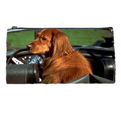 The dog in the car Pencil Case from ArtsNow.com Front