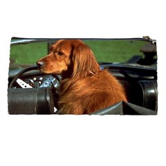 The dog in the car Pencil Case from ArtsNow.com Back