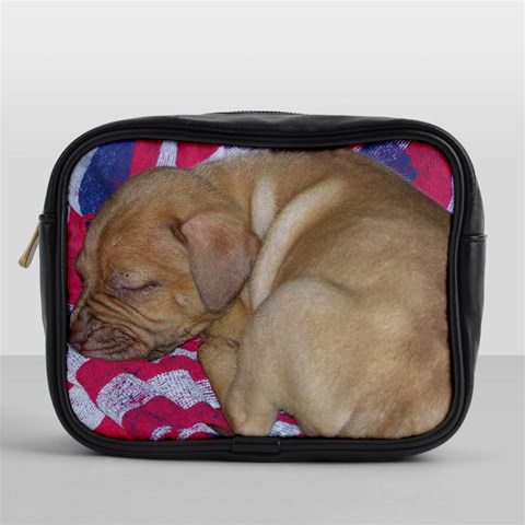 Sleeping puppy Mini Toiletries Bag (One Side) from ArtsNow.com Front