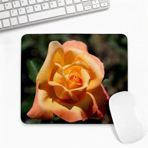 Yellow rose Large Mousepad from ArtsNow.com Front