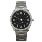 watch black texture Sport Metal Watch