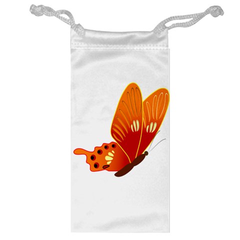 Orange Flame Butterfly Jewelry Bag from ArtsNow.com Front