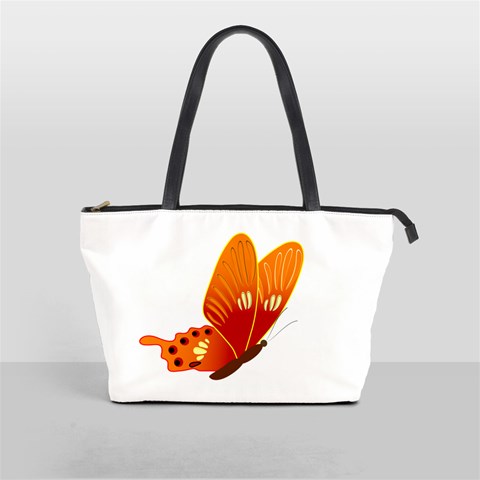 Orange Flame Butterfly Classic Shoulder Handbag from ArtsNow.com Front