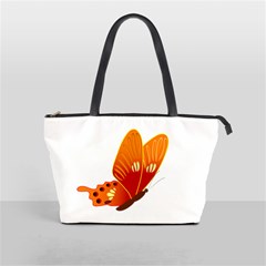 Orange Flame Butterfly Classic Shoulder Handbag from ArtsNow.com Front