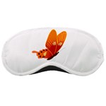 Orange Flame Butterfly Sleeping Mask