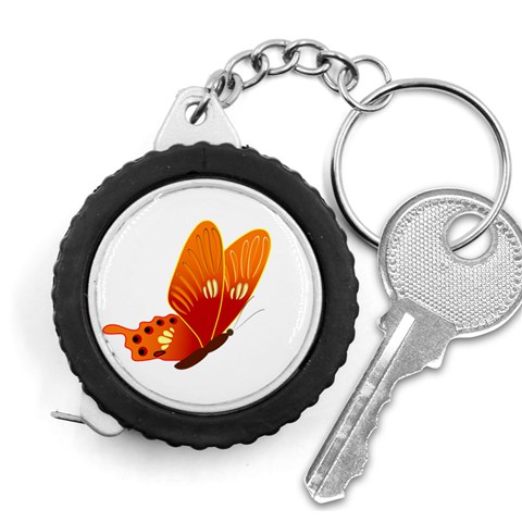 Orange Flame Butterfly Measuring Tape from ArtsNow.com Front