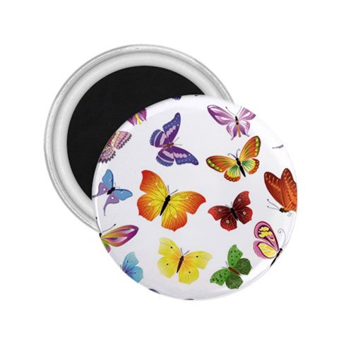 Bright Butterflies 2.25  Magnet from ArtsNow.com Front