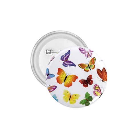 Bright Butterflies 1.75  Button from ArtsNow.com Front