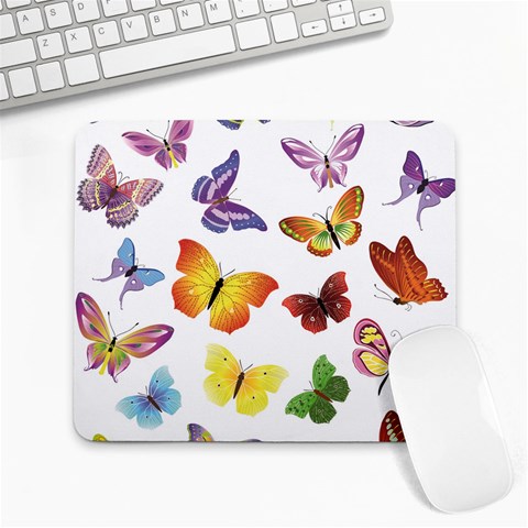 Bright Butterflies Large Mousepad from ArtsNow.com Front