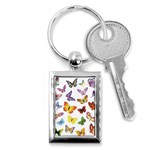 Bright Butterflies Key Chain (Rectangle)