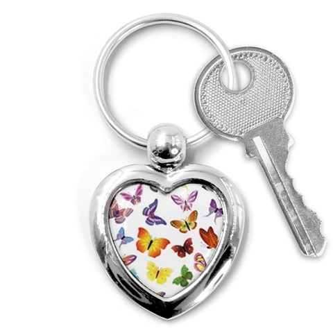 Bright Butterflies Key Chain (Heart) from ArtsNow.com Front