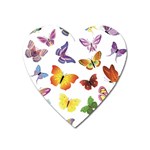 Bright Butterflies Magnet (Heart)