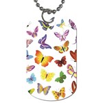 Bright Butterflies Dog Tag (One Side)