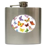 Bright Butterflies Hip Flask (6 oz)