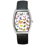 Bright Butterflies Barrel Style Metal Watch