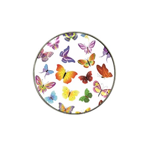 Bright Butterflies Hat Clip Ball Marker from ArtsNow.com Front