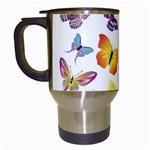 Bright Butterflies Travel Mug (White)