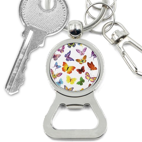 Bright Butterflies Bottle Opener Key Chain from ArtsNow.com Front