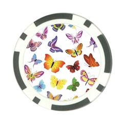 Bright Butterflies Poker Chip Card Guard from ArtsNow.com Front