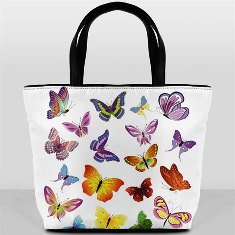 Bright Butterflies Bucket Bag from ArtsNow.com Front