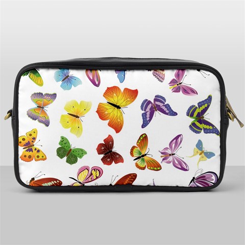 Bright Butterflies Toiletries Bag (One Side) from ArtsNow.com Front