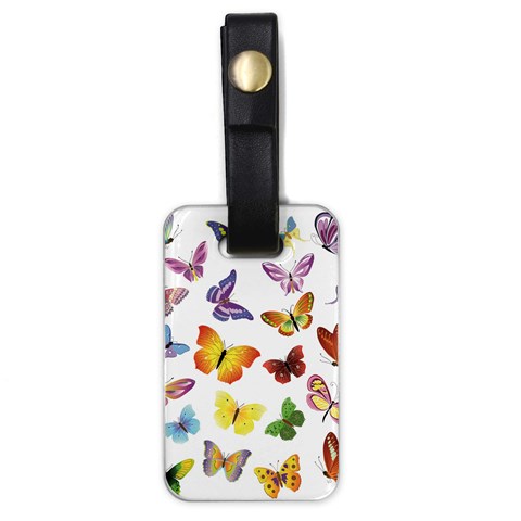 Bright Butterflies Luggage Tag (one side) from ArtsNow.com Front