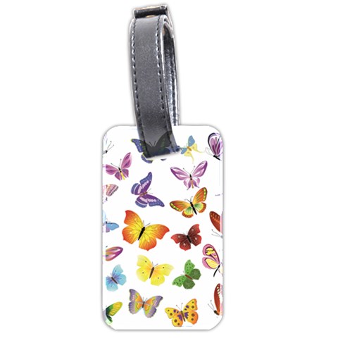 Bright Butterflies Luggage Tag (two sides) from ArtsNow.com Front