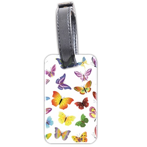 Bright Butterflies Luggage Tag (two sides) from ArtsNow.com Back