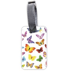 Bright Butterflies Luggage Tag (two sides) from ArtsNow.com Back