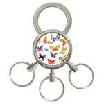 Bright Butterflies 2 3-Ring Key Chain