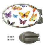 Bright Butterflies 2 Money Clip (Oval)