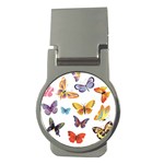 Bright Butterflies 2 Money Clip (Round)