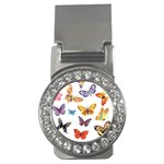 Bright Butterflies 2 Money Clip (CZ)