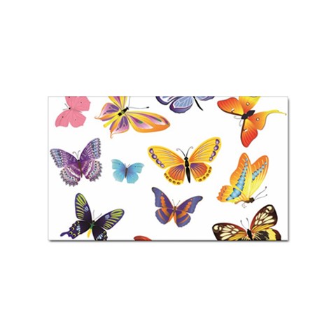 Bright Butterflies 2 Sticker (Rectangular) from ArtsNow.com Front